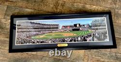 2009 First Pitch YANKEE STADIUM New York Panoramic POSTER Framed 41x16 ICONIC