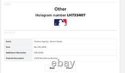 2009 Game Used NY YANKEES WORLD SERIES BUNTING YANKEE STADIUM MLB AUTHENTIC