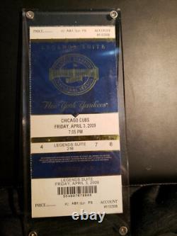 2009 New York Yankee Stadium Inaugural FIRST GAME PLAYED TRUE OPENING FullTicket