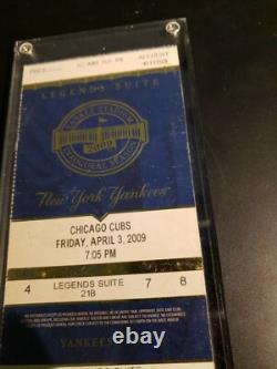 2009 New York Yankee Stadium Inaugural FIRST GAME PLAYED TRUE OPENING FullTicket