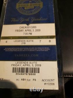 2009 New York Yankee Stadium Inaugural FIRST GAME PLAYED TRUE OPENING FullTicket