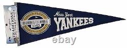 2009 New York Yankees Baseball Stadium Inaugural Season Felt Pennant 32 x 12.5