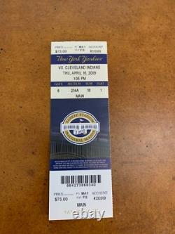2009 New York Yankees Indians Full Baseball Ticket Yankee Stadium Inaugural Game