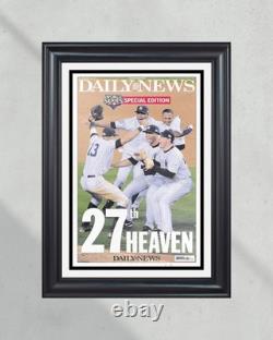 2009 New York Yankees World Series Framed Newspaper Front Page Print Yankee Stad