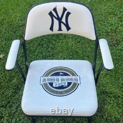 2009 Yankee, Stadium inaugural season Game Used Clubhouse Chair