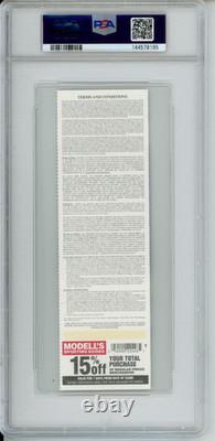 2011 Derek Jeter 3000th Hit Ticket New York Yankees Yankee Stadium Mariano PSA9