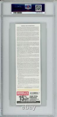 2011 Derek Jeter 3000th Hit Ticket New York Yankees Yankee Stadium Mariano PSA9