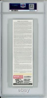 2011 Derek Jeter 3000th Hit Ticket New York Yankees Yankee Stadium PSA8