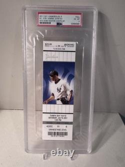 2011 Derek Jeter 3000th Hit Ticket PSA New York Yankees Yankee Stadium Mariano