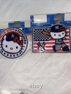 2014 2 New York Yankees PATCHES HELLO KITTY STADIUM EXCLUSIVE! MLB Rare