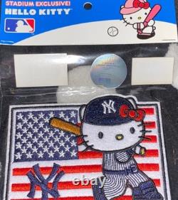 2014 2 New York Yankees PATCHES HELLO KITTY STADIUM EXCLUSIVE! MLB Rare