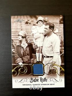 2016 Leaf Babe Ruth Collection Yankee Stadium Seat Relic 5/5 #YS-70 SSP New York