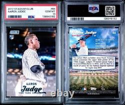 2017 Topps Stadium Club Aaron Judge Rookie RC #64 PSA 10 New York Yankees