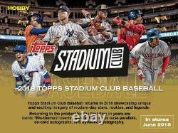 2018 Topps Stadium Club Baseball Hobby Box