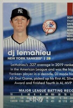 2020 Topps Stadium Club Chrome DJ LEMAHIEU 1/1 SUPERFRACTOR #15 New York Yankees