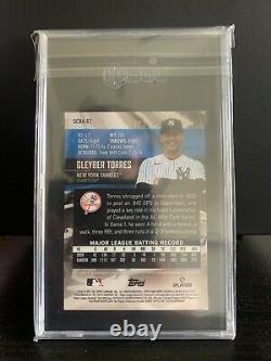 2021 Stadium Club Chrome Gleyber Torres Auto Superfractor 1/1 SGC 10/10 Yankees