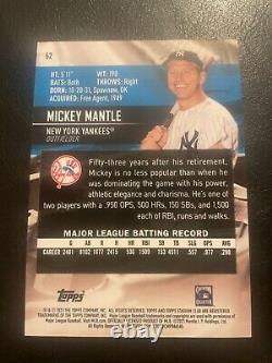 2021 Stadium Club Mickey Mantle 1991 Design Variation SSP #52 New York Yankees