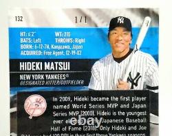 2021 Topps Hideki Matsui Superfractor 1/1 New York Yankees Stadium Club Chrome