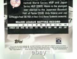 2021 Topps Hideki Matsui Superfractor 1/1 New York Yankees Stadium Club Chrome