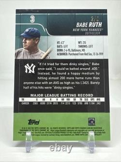 2022 Stadium Club Chrome Babe Ruth Red Refractor /5 SSP NEW YORK YANKEES #3