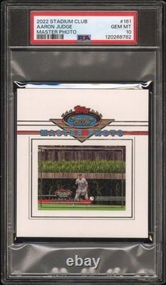 2022 Topps Stadium Club Master Photo #161 Aaron Judge New York Yankees PSA 10