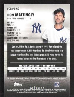 2023 Stadium Club Don Mattingly Autograph Auto New York Yankees