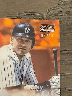 2024 Topps Stadium Club Chrome Orange Derek Jeter Auto /10 New York Yankees
