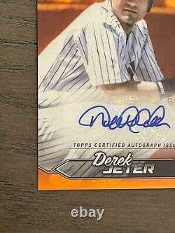 2024 Topps Stadium Club Chrome Orange Derek Jeter Auto /10 New York Yankees