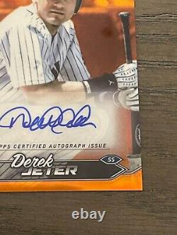 2024 Topps Stadium Club Chrome Orange Derek Jeter Auto /10 New York Yankees