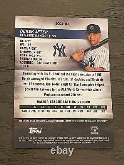 2024 Topps Stadium Club Chrome Orange Derek Jeter Auto /10 New York Yankees