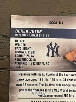 2024 Topps Stadium Club Chrome Orange Derek Jeter Auto /10 New York Yankees