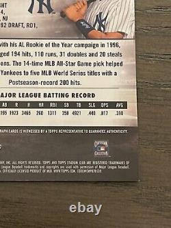 2024 Topps Stadium Club Chrome Orange Derek Jeter Auto /10 New York Yankees
