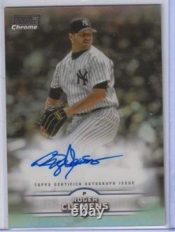 2025 Topps Stadium Club Chrome Auto Roger Clemens SCCA-RC Refractor Yankees