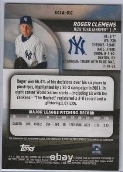 2025 Topps Stadium Club Chrome Auto Roger Clemens SCCA-RC Refractor Yankees