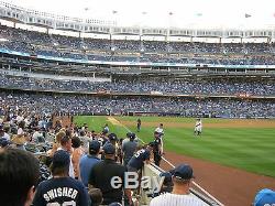 2 Front Row Field Level Section 109 New York Yankees Tickets v Boston 9/8/20