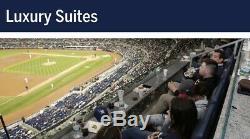 2 Yankees vs As Luxury suite tickets for Friday Night, August 30th