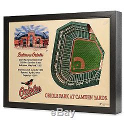 3D Stadium View MLB Licensed Choose From 19 Teams Wall Art Wood