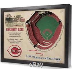 3D Stadium View MLB Licensed Choose From 19 Teams Wall Art Wood