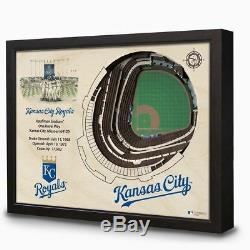 3D Stadium View MLB Licensed Choose From 19 Teams Wall Art Wood