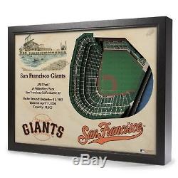 3D Stadium View MLB Licensed Choose From 19 Teams Wall Art Wood