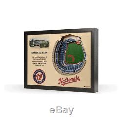3D Stadium View MLB Licensed Choose From 19 Teams Wall Art Wood