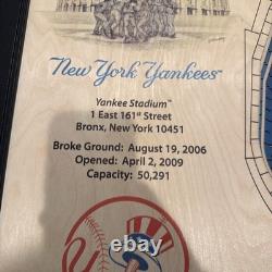 3D Stadium View MLB Licensed Yankees Stadium Team Wall Art Wood