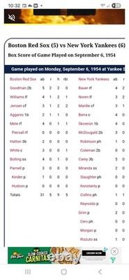 3 1954 New York Yankees Stadium Original Photos Red sox. Ted williams Mantle