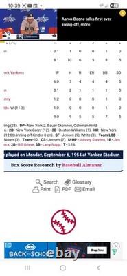 3 1954 New York Yankees Stadium Original Photos Red sox. Ted williams Mantle