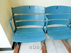 (3) Original New York Yankee Stadium Curved Back Seats (1946-73) #1-3