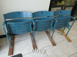 (3) Original New York Yankee Stadium Curved Back Seats (1946-73) #1-3