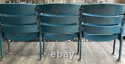 3 Original Yankee Stadium Unrestored Freestanding Curved Back Seats 1946-73