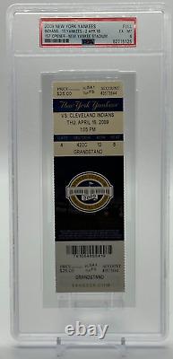 4/16 2009 MLB New York Yankees 1st Opener New Yankee Stadium PSA 6 TICKET