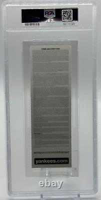 4/16 2009 MLB New York Yankees 1st Opener New Yankee Stadium PSA 6 TICKET