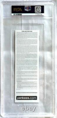 4/16 2009 NY Yankees 1st Opener @ New Yankee Stadium Full Ticket PSA 9 MINT